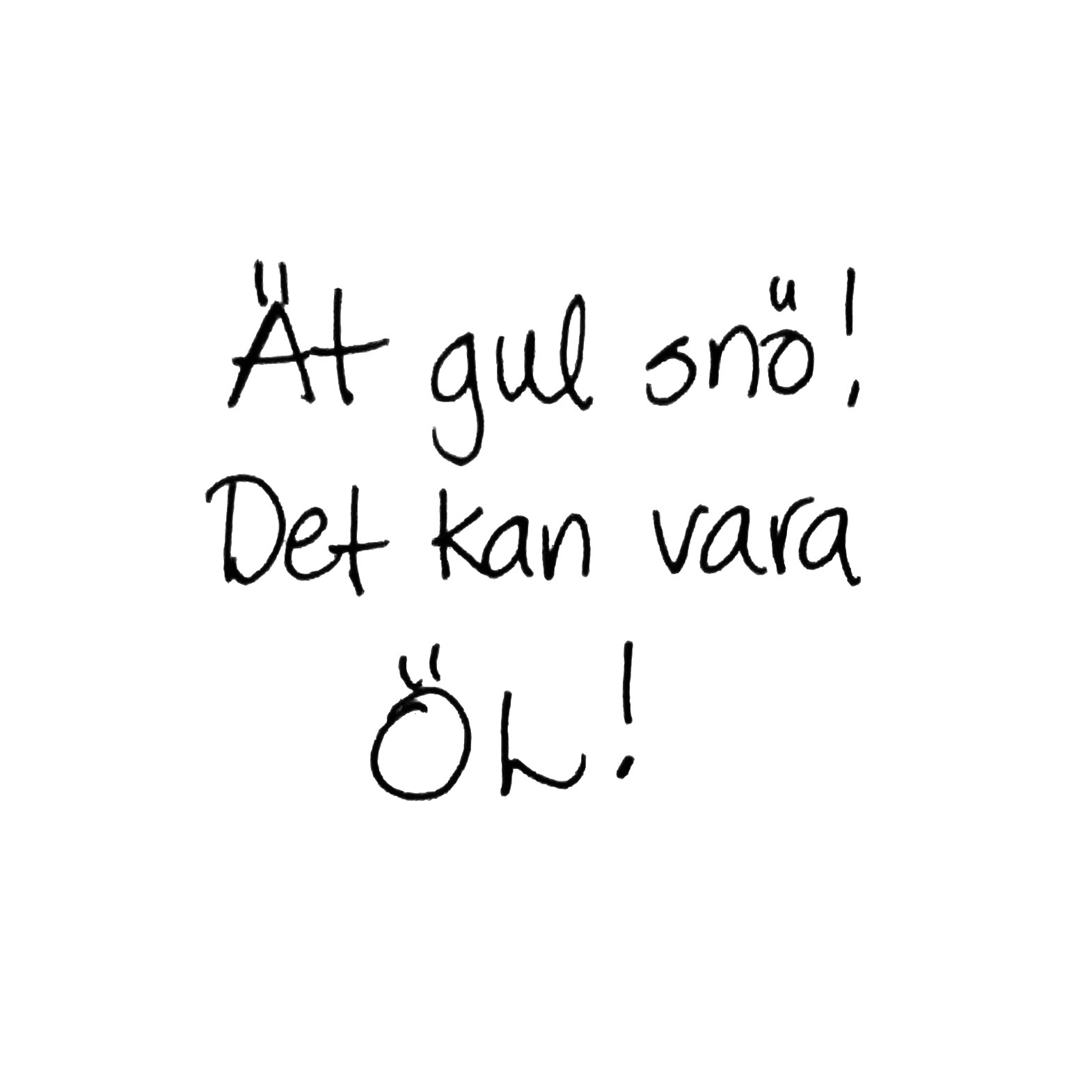 Ät gul snö! Det kan vara öl!